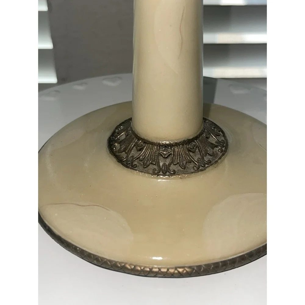 Vintage-Inspired Regency Victorian Standing Vanity Mirror Bronze Enamel